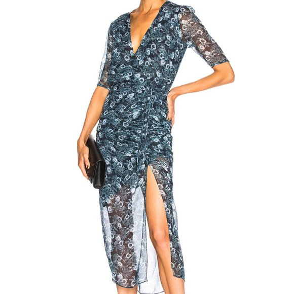 Veronica Beard Dresses & Skirts - Veronica Beard Mariposa Blue Floral Silk Dress